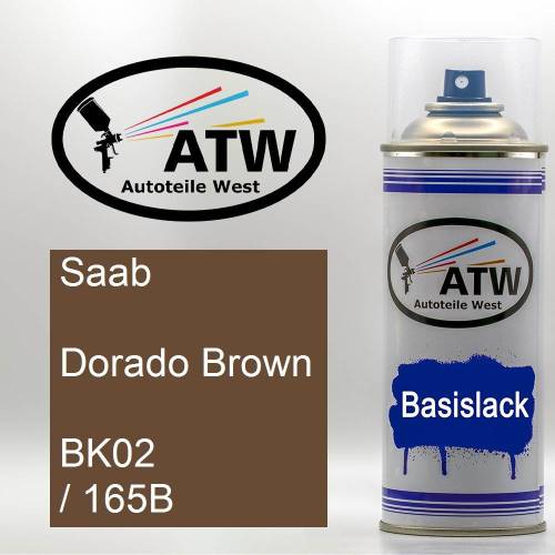 Saab, Dorado Brown, BK02 / 165B: 400ml Sprühdose, von ATW Autoteile West.